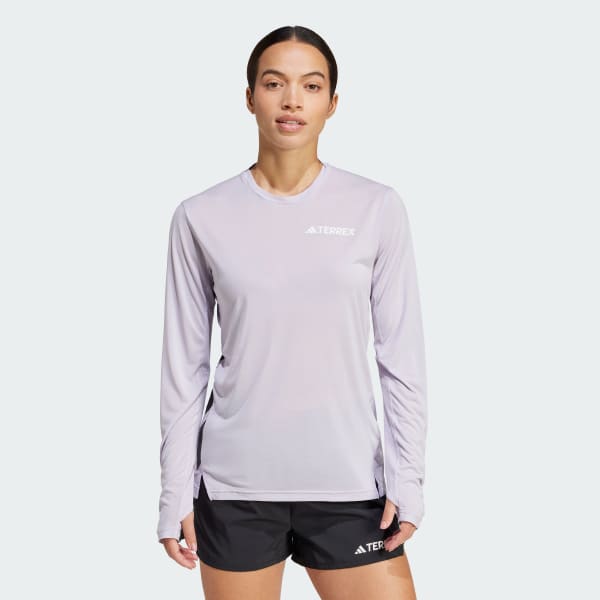 Violet T-shirt manches longues Terrex Xperior Climacool+