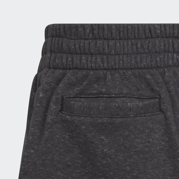 Black Future Icons 3-Stripes Loose Cotton Shorts