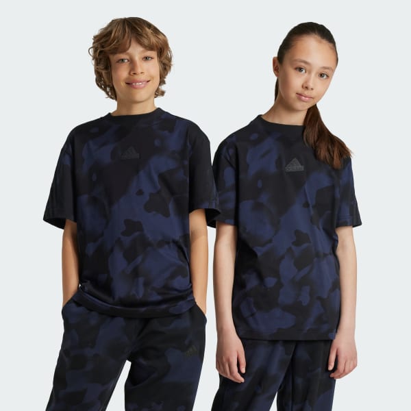 Future Icons Camo Printed T Shirt