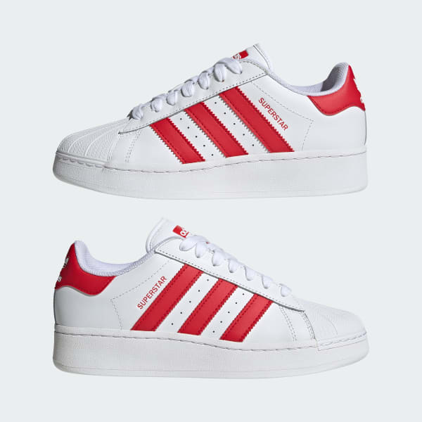 Adidas superstar rayas rojas outlet