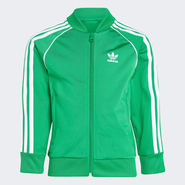 adidas Adicolor SST Track Suit - Green, Kids' Lifestyle