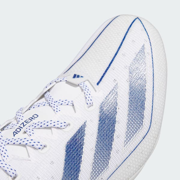 Blue and white adidas football cleats sales