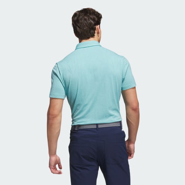 Turquoise Go-to Textured Poloshirt