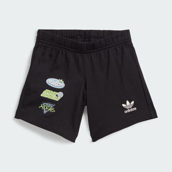 Azul Conjunto Polo y Shorts Estampado