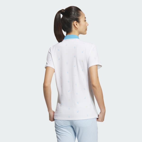 White AEROREADY Playgreen Monogram Short Sleeve Polo Shirt