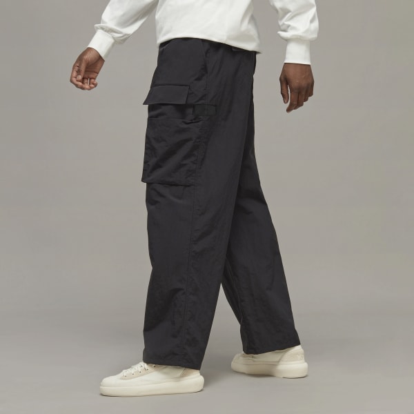 Black Y-3 Crinkle Nylon Pants