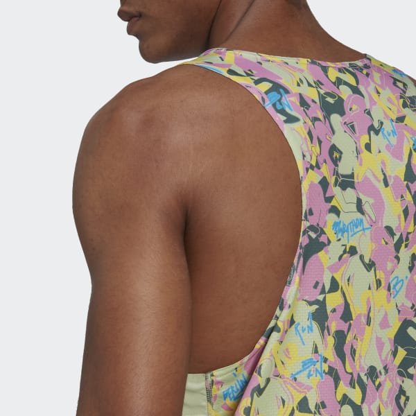 Zielony Own the Run Singlet EBT26