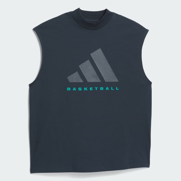 Azul Camiseta sin Mangas adidas Basketball (Unisex)