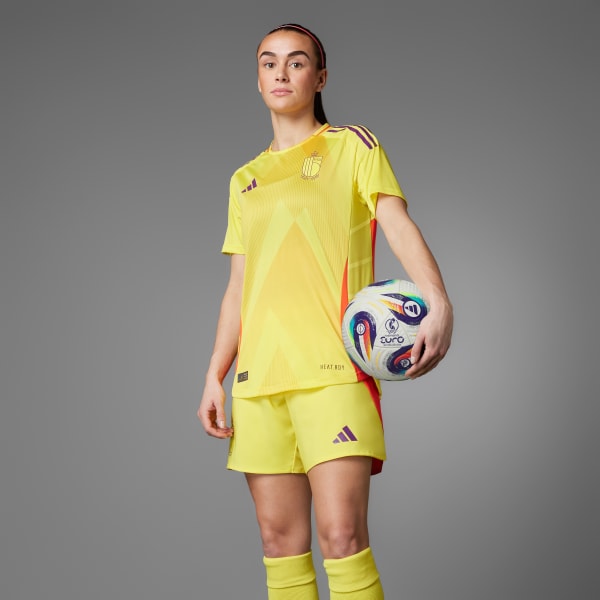 Geel België 25 (Vrouwenelftal) Authentiek Uitshirt