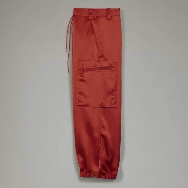 Czerwony Classic Tech Silk Cargo Pants