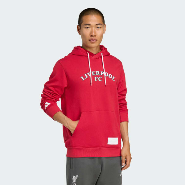 adidas Liverpool FC US Pack Hoodie - Red | Free Shipping with adiClub