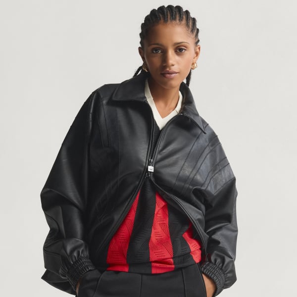 Negro CAMPERA SANTIAGO DE CUERO SINTÉTICO