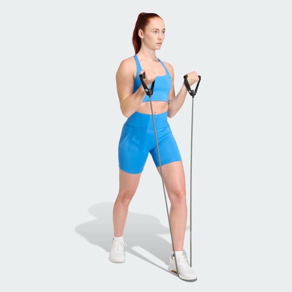 Blue Optime Workout Short Leggings