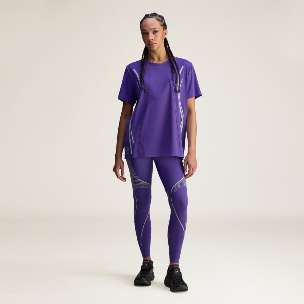สีม่วง เสื้อวิ่ง adidas By Stella McCartney