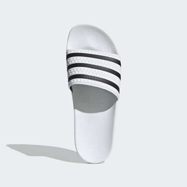Adidas adilette white store