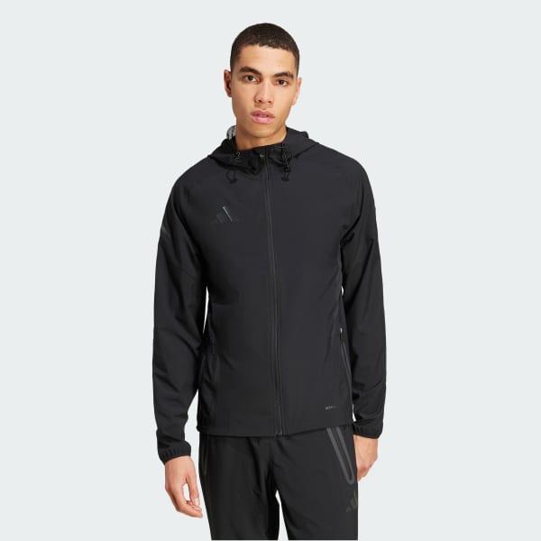 adidas Tiro 25 Pro Vis Tech Travel Jacket - Black | adidas UK