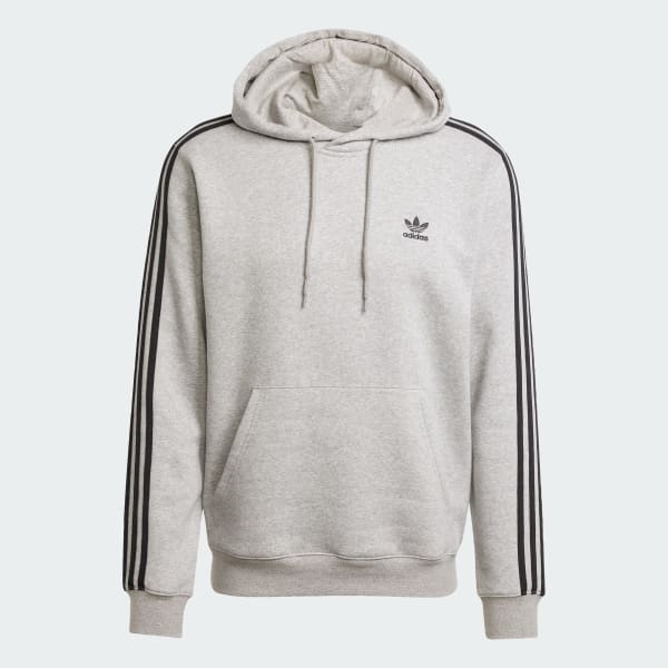adidas Adicolor Classics 3-Stripes Hoodie - Grey | Free