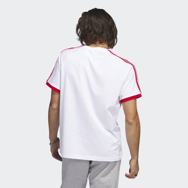 Weiss SST 3-Streifen T-Shirt
