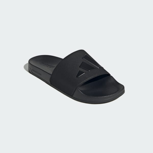 Black Adilette Shower Slides