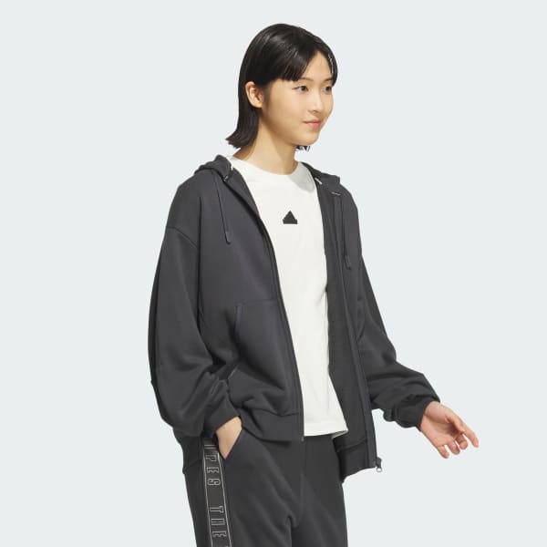アディダス ネオレーベル フルジップパーカー フーディー＆ハーフパンツ undo-rowa_cl04216
