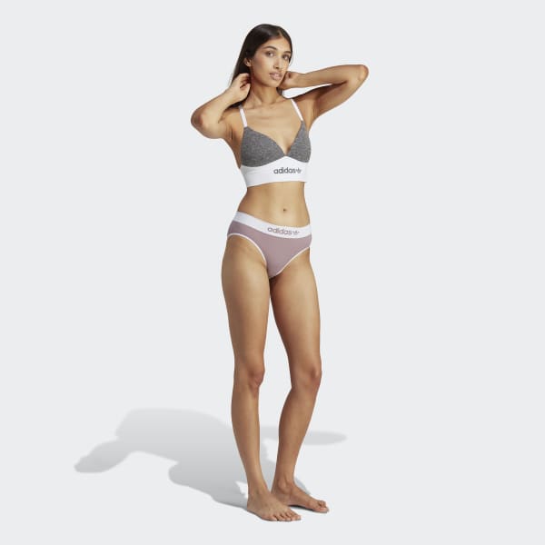 Szary Modern Flex Cotton Triangle Bra HPO31