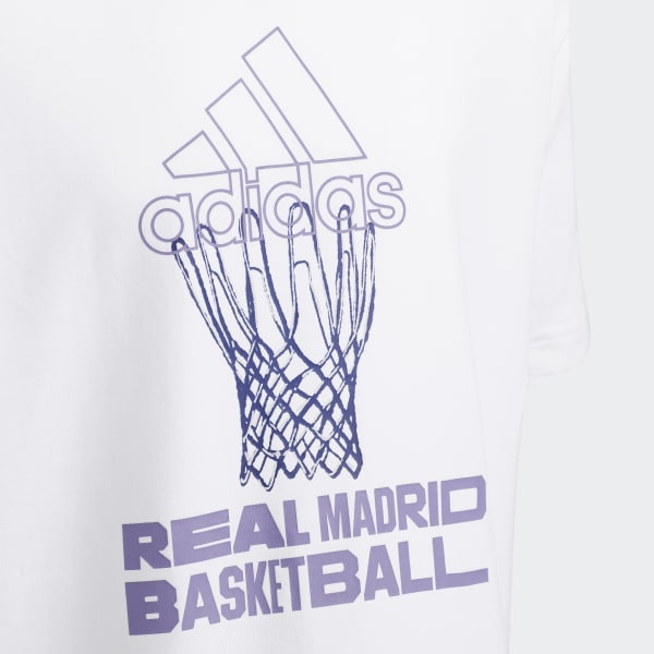 Hvid Real Madrid Graphic T-shirt NWN16