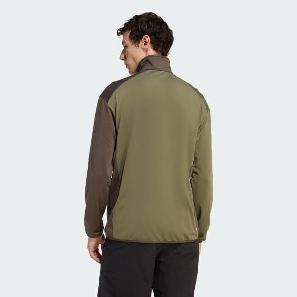 Green Terrex Multi CLIMAWARM Full Zipper Tech Fleece Jacket