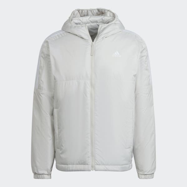 Beige Essentials Insulated Hooded Jacke