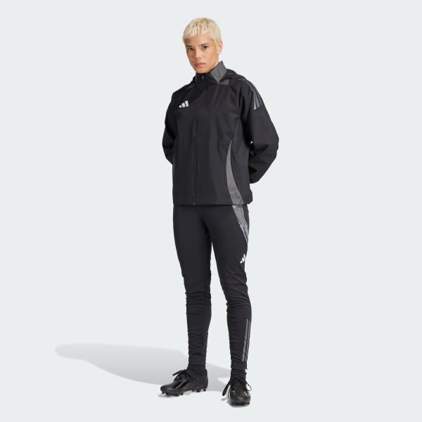 adidas Tiro 24 Competition All-Weather Jacket - Black | Free