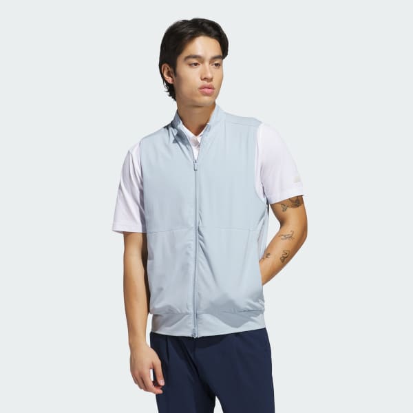 adidas Ultimate365 Tour Full-Zip Vest - Blue | Free Shipping with