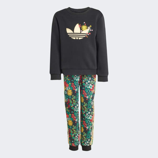 Svart adidas Originals x Liberty London CREW SETT