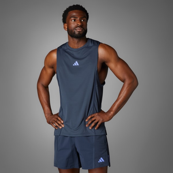 adidas Designed for Training Pro Series Tank Top Blue Free Shipping with adiClub adidas US