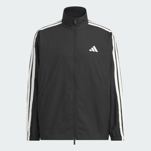 Black 3-스트라이프 데님 재킷