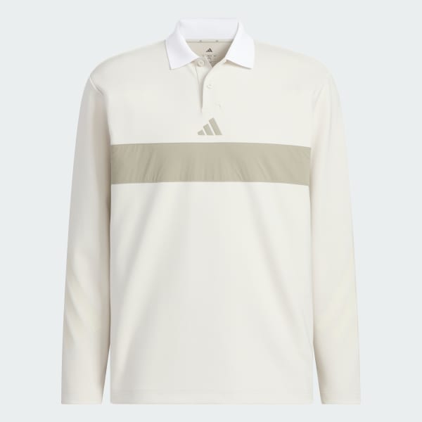 Beige 롱 슬리브 폴로 셔츠