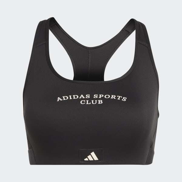 Schwarz Sports Club Medium-Support Sport-BH