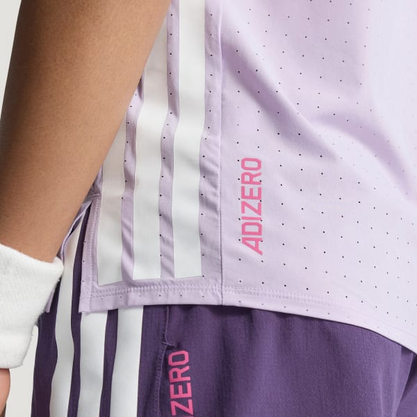 adidas Adizero Running Tee - Purple | Free Shipping with adiClub