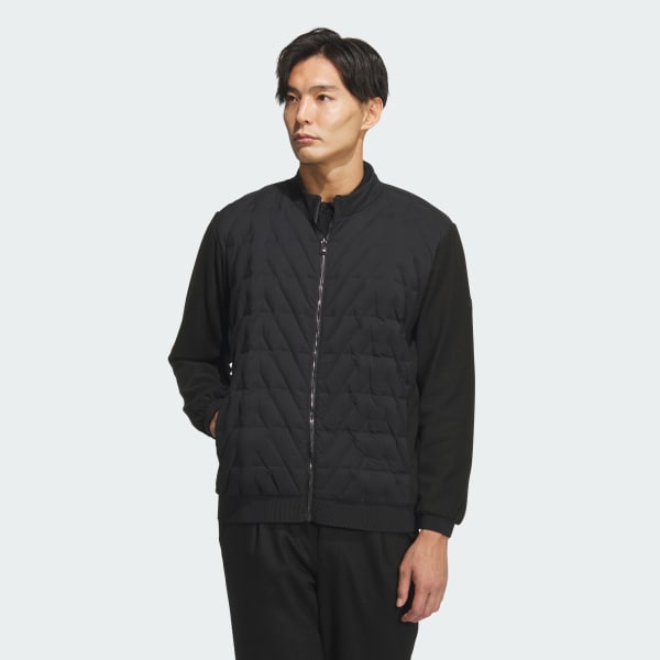 Black 하이브리드 풀집 다운 재킷