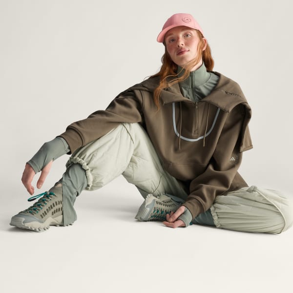 Καφέ adidas By Stella McCartney Peplum Hoodie