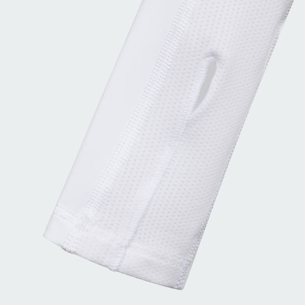 White CLIMACOOL UV ARM SLEEVE WITH THUMB WHOLE