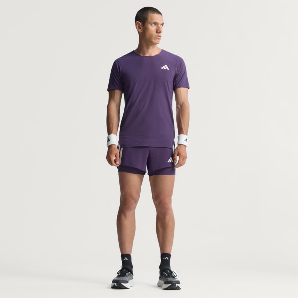 Paars Adizero Running T-shirt