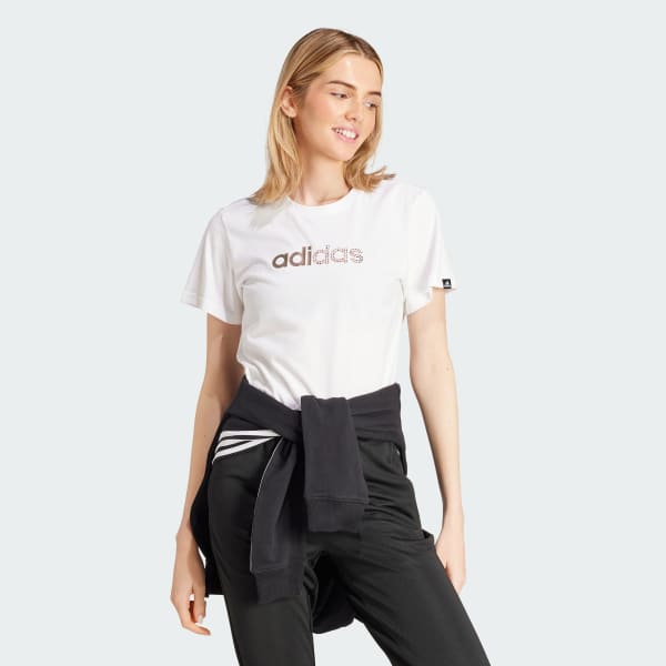 Branco Camiseta Estampada Holiday