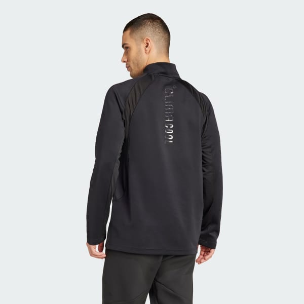 Noir Haut zip 1/4 Tech