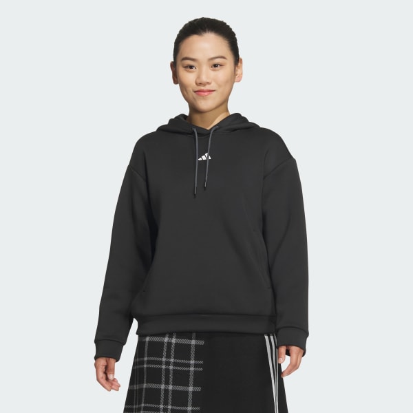 サイズ：XL ADIDAS GOLF アディダスゴルフ IY3736 パーカー ダンボールニット  ピンク系 [240101436062] ゴルフウェア レディース ストスト ADIDAS GOLF アディダスゴルフ IY3736 パーカー ダンボール