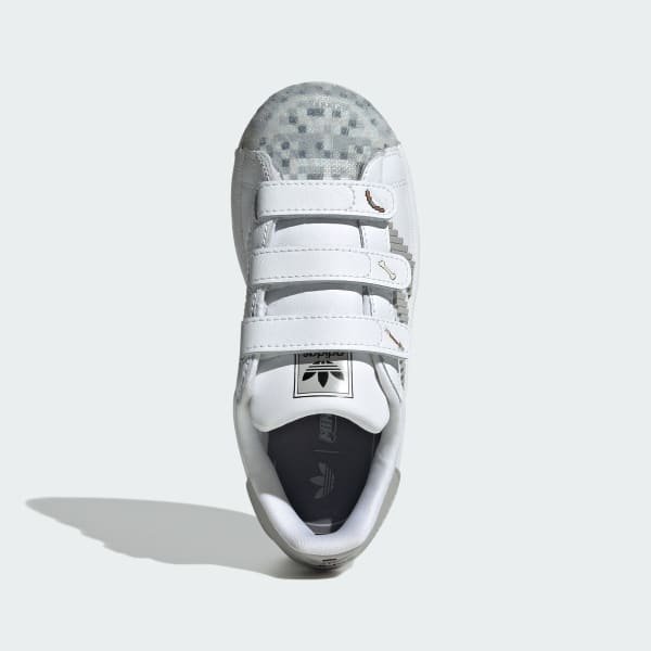 White 슈퍼스타 II 컴포트 클로저 X 마인크래프트 키즈