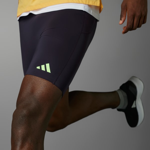 adidas Adizero Promo Running Short Leggings - Purple