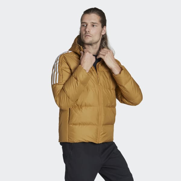 Καφέ Essentials Midweight Down Hooded Jacket