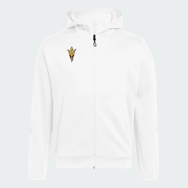 adidas MENS ZNE HOODY Sweatshirt - White | Free Shipping with adiClub