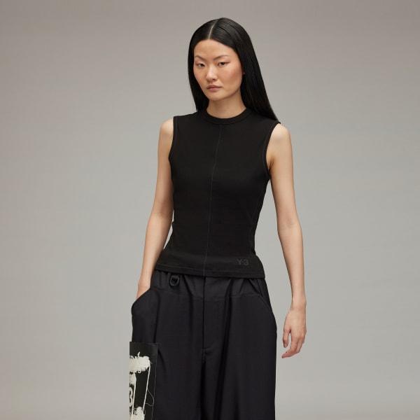 สีดำ เสื้อกล้ามรัดรูป Y-3 W