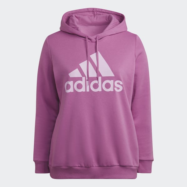 Fioletowy Essentials Logo Fleece Hoodie (Plus Size) IXV15