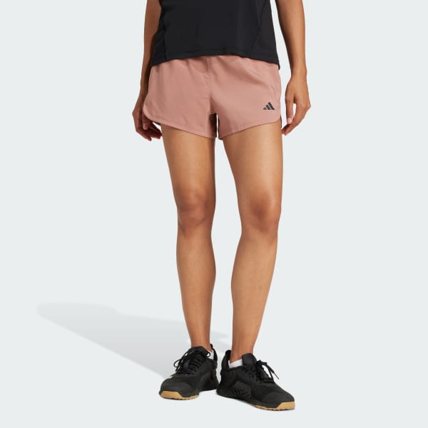 Pink Pacer Training 3-Stripes Woven High-Rise Shorts